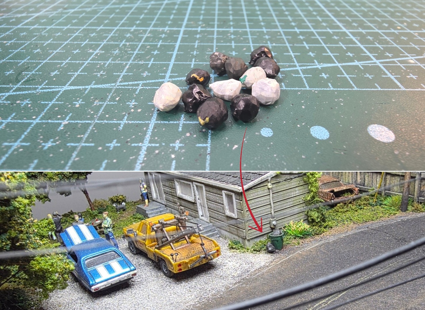 Full Garbage Bags — HO Scale (12-Pack)
